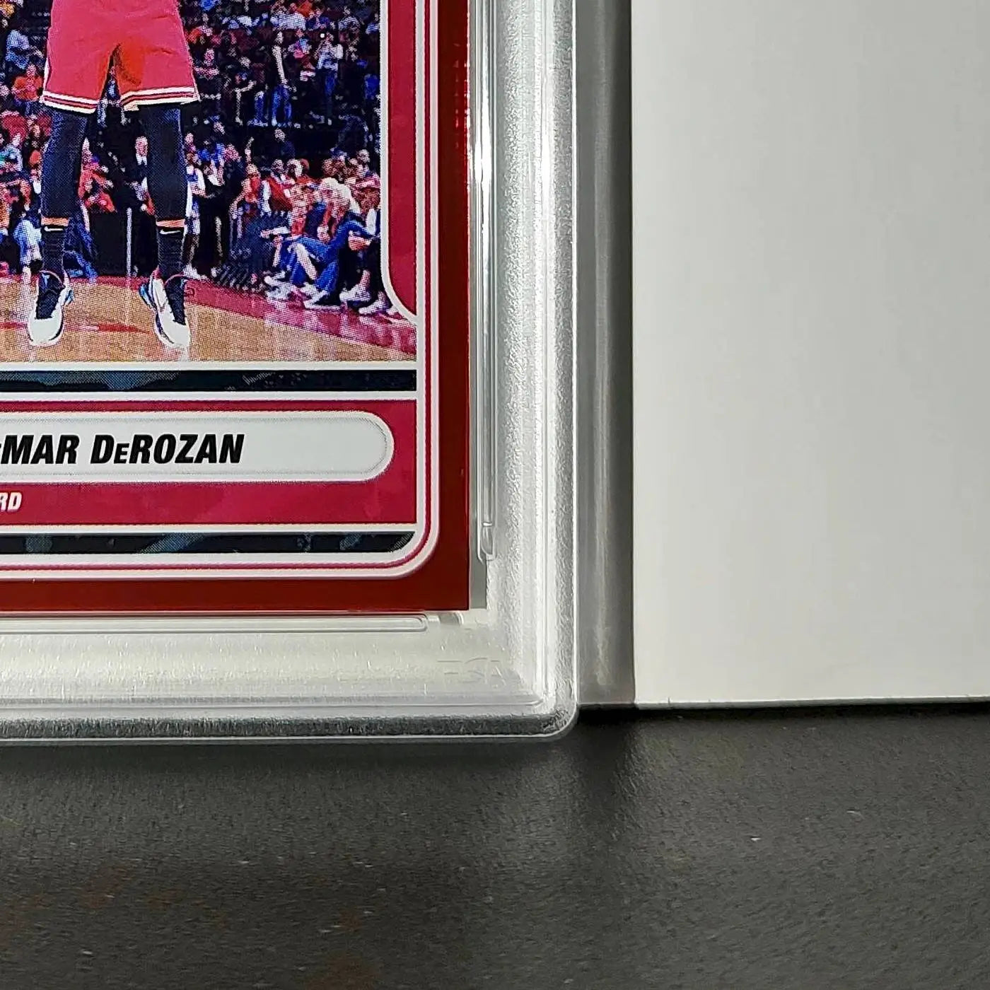 DeMar DeRozan 2023-24 Panini Sticker Cards #53 125/125 Red Foil Variant PSA 8
