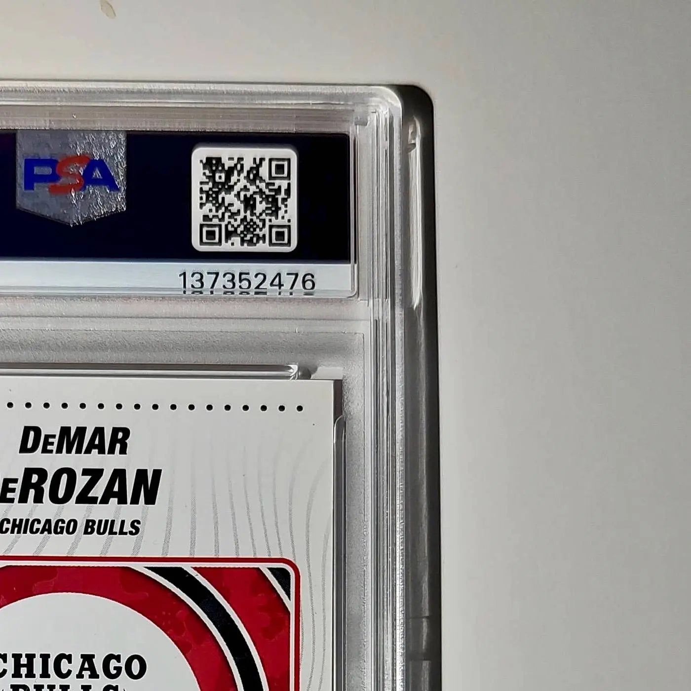 DeMar DeRozan 2023-24 Panini Sticker Cards #53 125/125 Red Foil Variant PSA 8