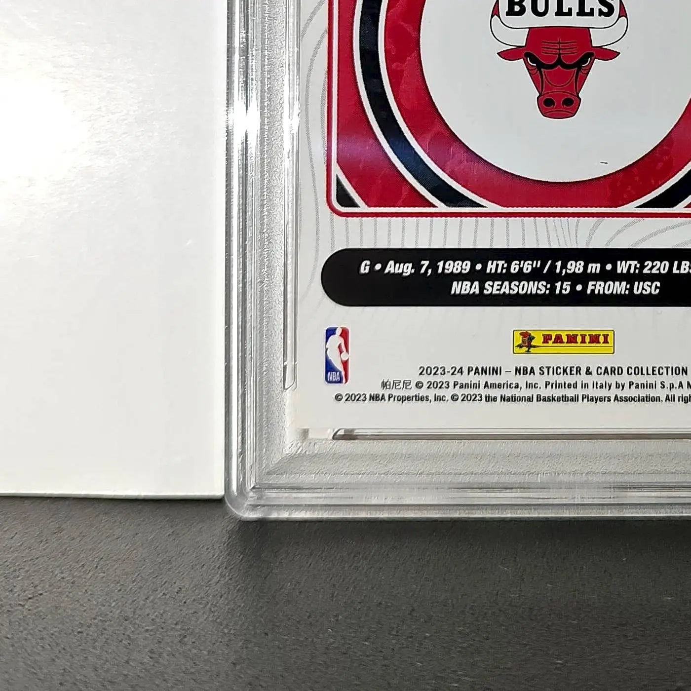 DeMar DeRozan 2023-24 Panini Sticker Cards #53 125/125 Red Foil Variant PSA 8