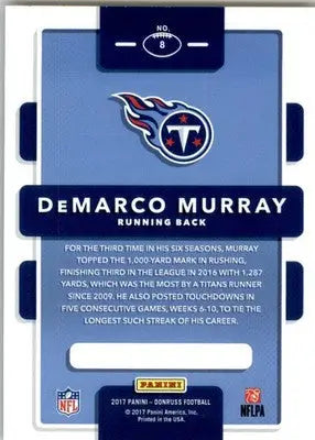 DeMarco Murray - 2017 Donruss - #8 - Ground Force Football - Football Card Single