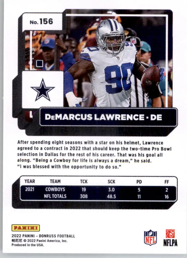 DeMarcus Lawrence - 2022 Donruss Optic - #55 - Football - Football Card Single