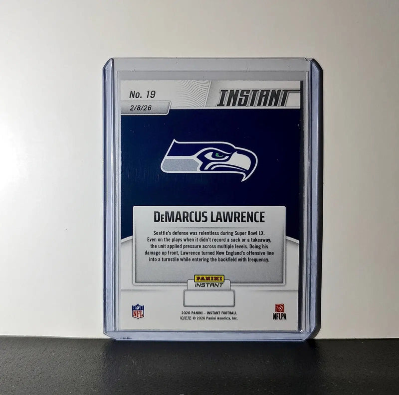 DeMarus Lawrence 2026 Panini NFL Super Bowl LIX Champions #19 Seattle Seahawks - Football Card Single