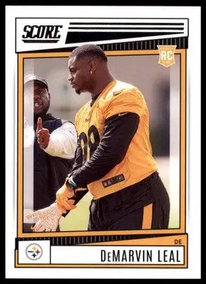 DeMarvin Leal Rookie 2022 Score #356 Pittsburgh Steelers - Football Card Single