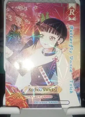 Demon Slayer Shinobu Kochou Foil Collectible Trading Card Destroyer Of Demons - Anime Card Single