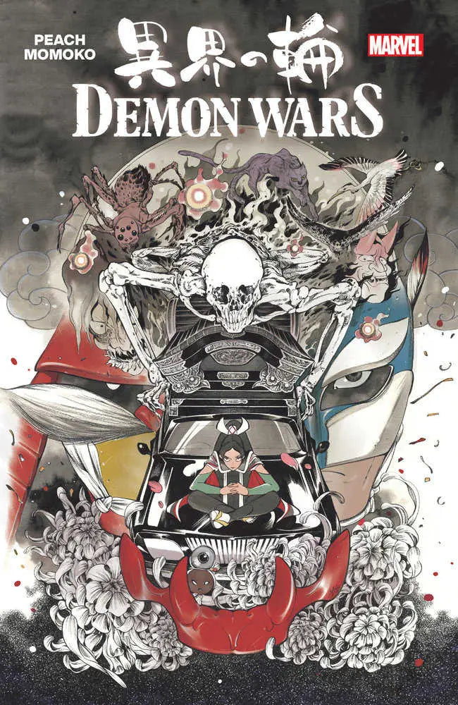 Demon Wars comic book cover art featuring Stormbreaker Peach Momoko and Iron Samurai