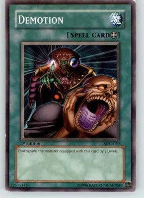 Demotion - Magician’s Force - MFC-029 - Lightly Played - Yu-Gi-Oh! Card Single