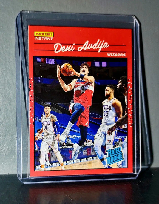 Deni Avdija 2020-2021 Panini NBA Instant #9 Rated Rookie Retro Card 1/3558 - Basketball Card Single