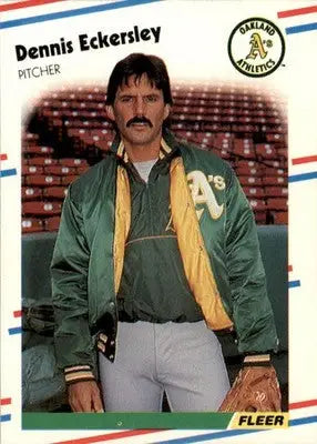 Dennis Eckersley - 1988 Fleer - #279 - Baseball - Baseball Card Single