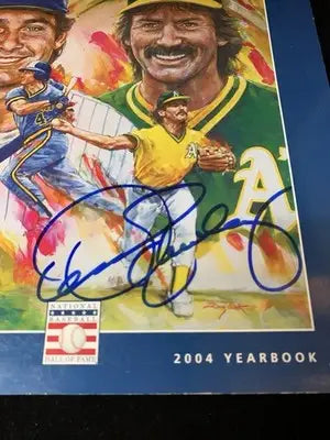 Dennis Eckersley Autograph Auto 2004 MLB Baseball HOF Program Signed JSA - Sports Memorabilia