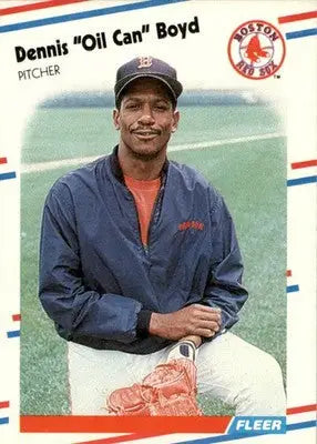 Dennis ’Oil Can’ Boyd - 1988 Fleer - #347 - Baseball - Baseball Card Single