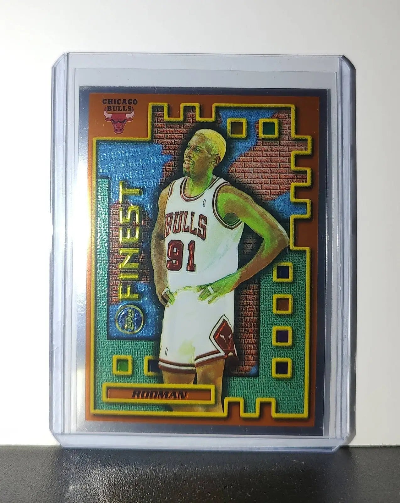 Dennis Rodman 1995-96 Topps Finest NBA #M24 Mysterly Bulls - Basketball Card Single