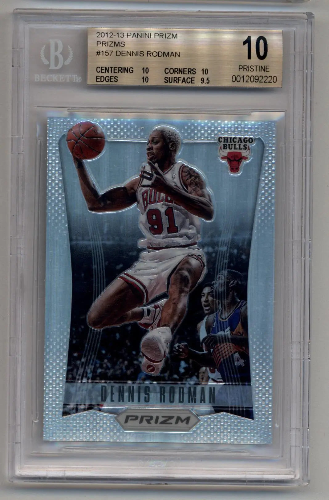 Dennis Rodman 2012-13 Prizm Prizms #157 BGS 10 Pristine - Basketball Card Single