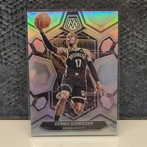 Dennis Schroder Brooklyn Nets 2023-24 Panini Mosaic Silver Prizm - Basketball Card Single