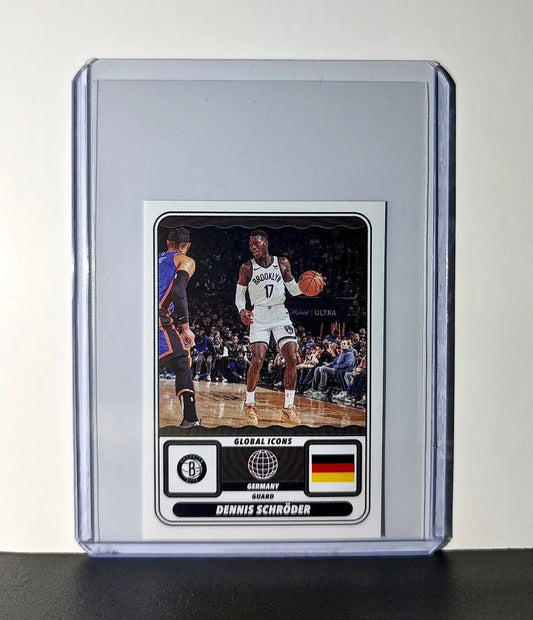 Dennis Schröder Global Icons 2024-25 Panini NBA #67 Sticker Card Brooklyn Nets - Basketball Card Single