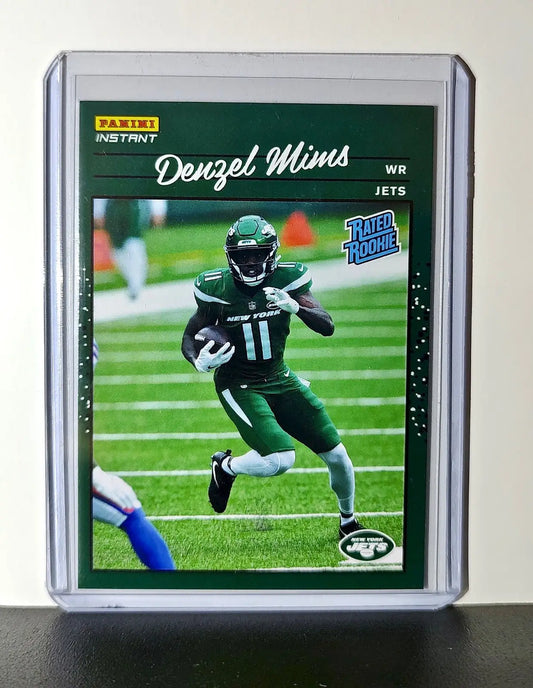 Denzel Mims Rookie 2020 Panini NFL #25 Rated Rookie Card New York Jets - Football Card Single