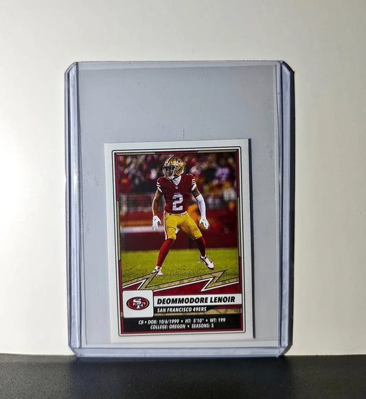 Deommodore Lenoir 2025 Panini NFL #529 Sticker 49ers - Football Card Single