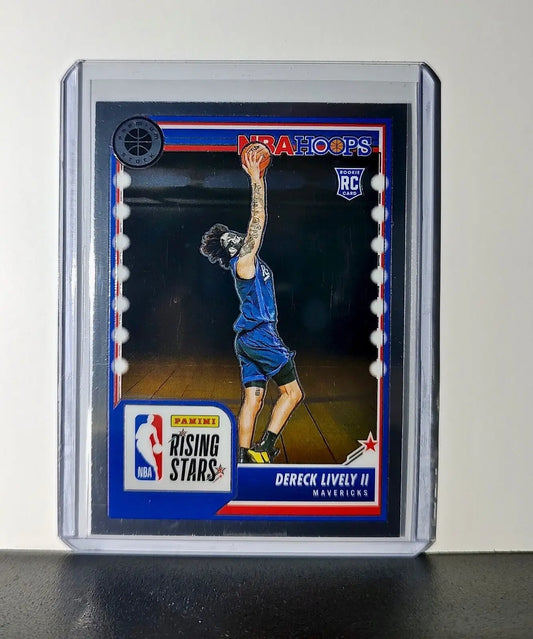 Dereck Lively II 2023-24 Panini Premium NBA Hoops Rising Stars #291 Rookie Card - Basketball Card Single