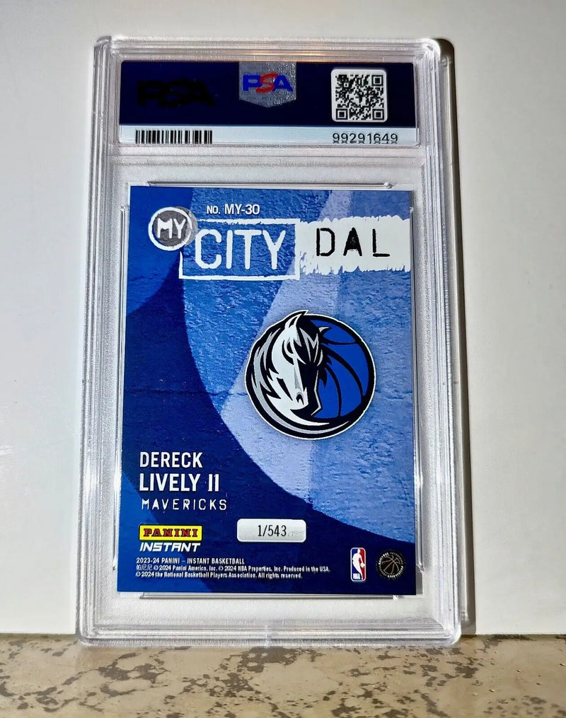 Dereck Lively II 2023 Panini MyCity Rookie NBA #MY-30 Basketball Card PSA 10 Gem - Basketball Card Single