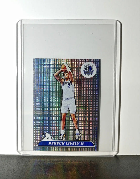 Dereck Lively II 2024-25 Panini NBA #306 Foil Sticker Card Dallas Mavericks - Basketball Card Single