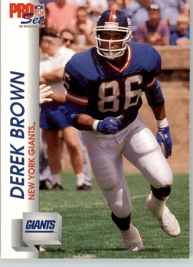 Derek Brown - 1992 Pro Set - #591 - RC Football - Football Card Single