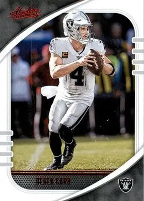 Derek Carr - 2020 Panini Absolute - #36 - Red Football - Football Card Single