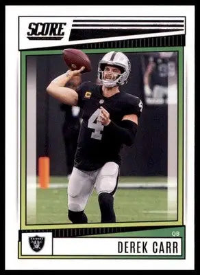 Derek Carr 2022 Score #125 Las Vegas Raiders - Football Card Single