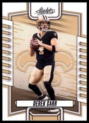 Derek Carr 2023 Panini Absolute Retail #22 New Orleans Saints - Football Card Single