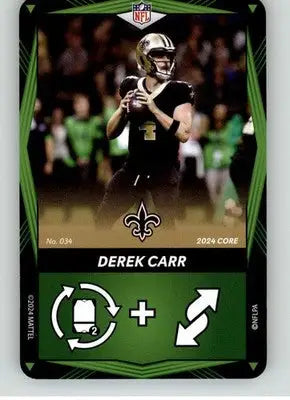 Derek Carr - 2024 UNO Elite Core Edition - Green - #034 - Football - Football Card Single