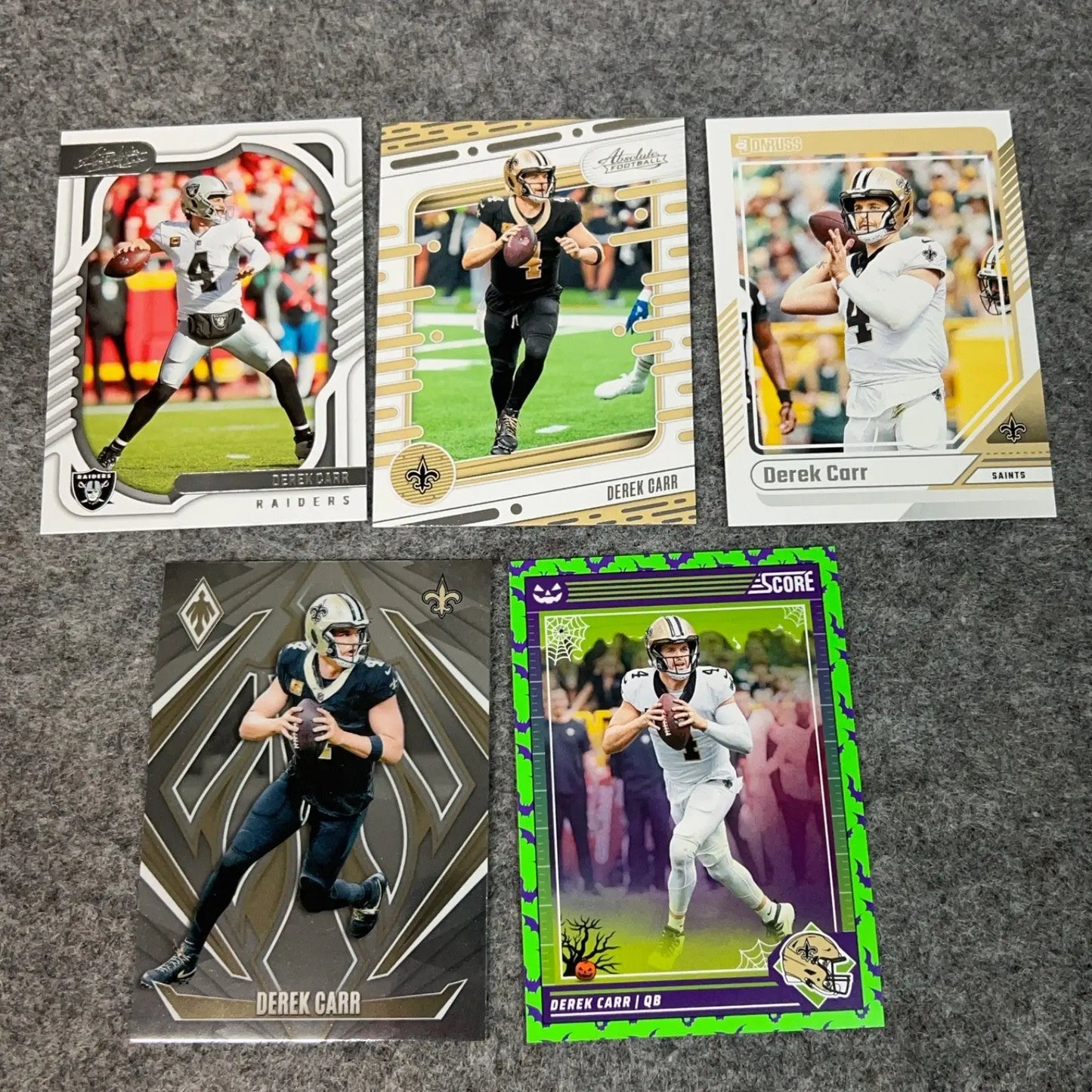 Derek Carr Raiders Saints Football Card 2022 - 2024 Panini NFL Sport Pick Choose - Football Card Single