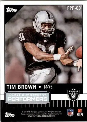 Derek Carr / Tim Brown - 2015 Topps - #PPP-CB - Past and Present Performers - Football Card Single