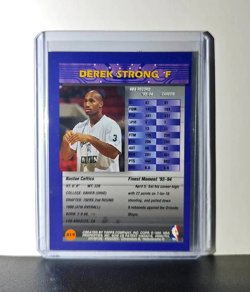Derek Strong 1994-95 Topps Finest #319 Basketball Card