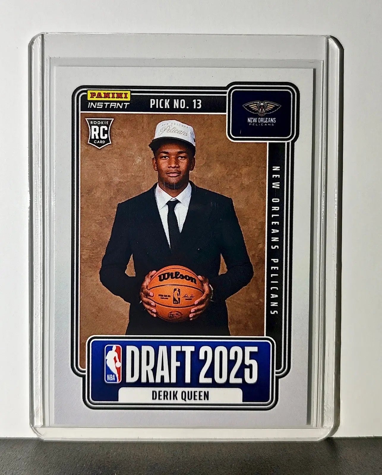 Derik Queen Rookie 2025-26 Panini NBA #13 Draft Night Card New Orleans Pelicans - Basketball Card Single