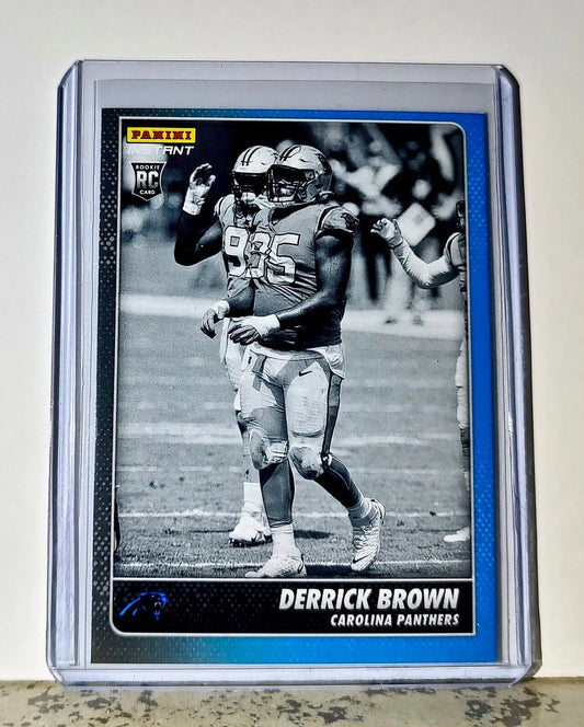 Derrick Brown 2020 Panini NFL #6 Black and White Rookies Card Panthers 1 of 518 - Football Card Single
