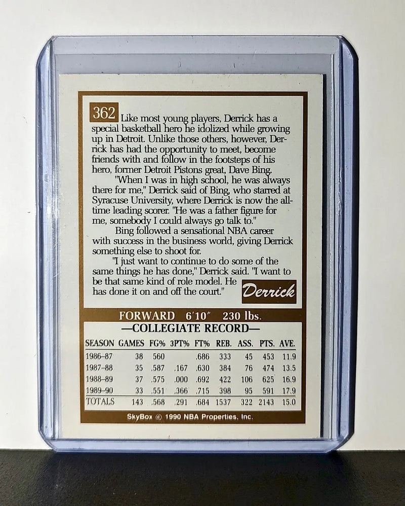 Derrick Coleman 1990 Skybox Draft NBA #362 Card New Jersey Nets