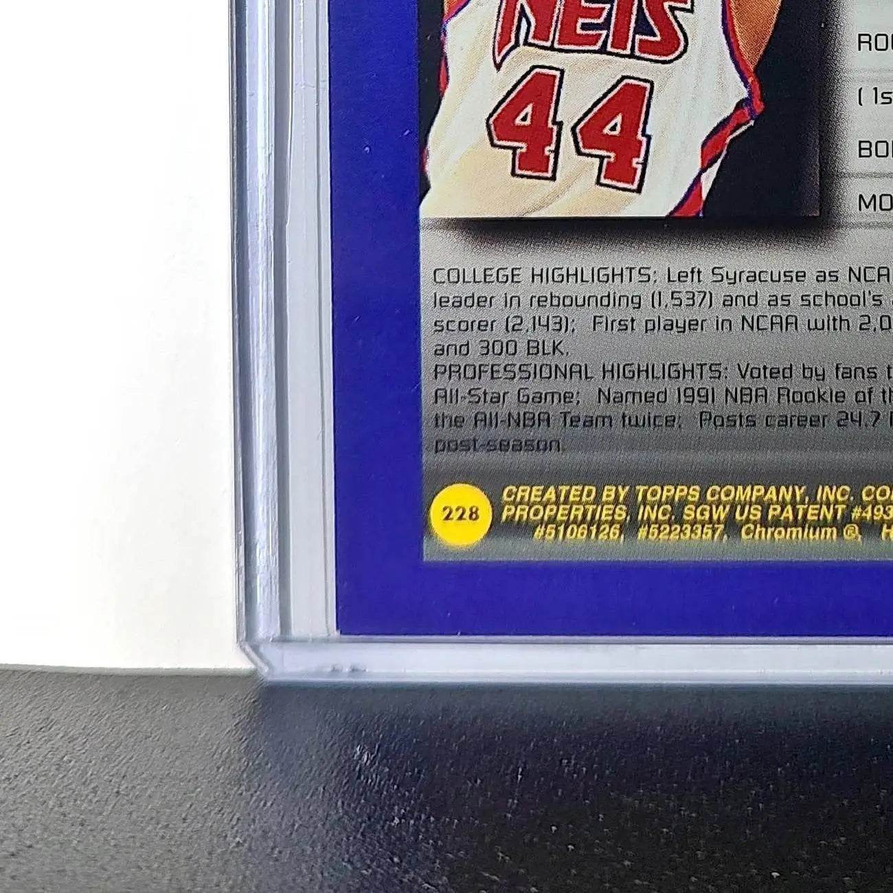 Derrick Coleman 1994-95 Topps Finest #228 Collegiate Best