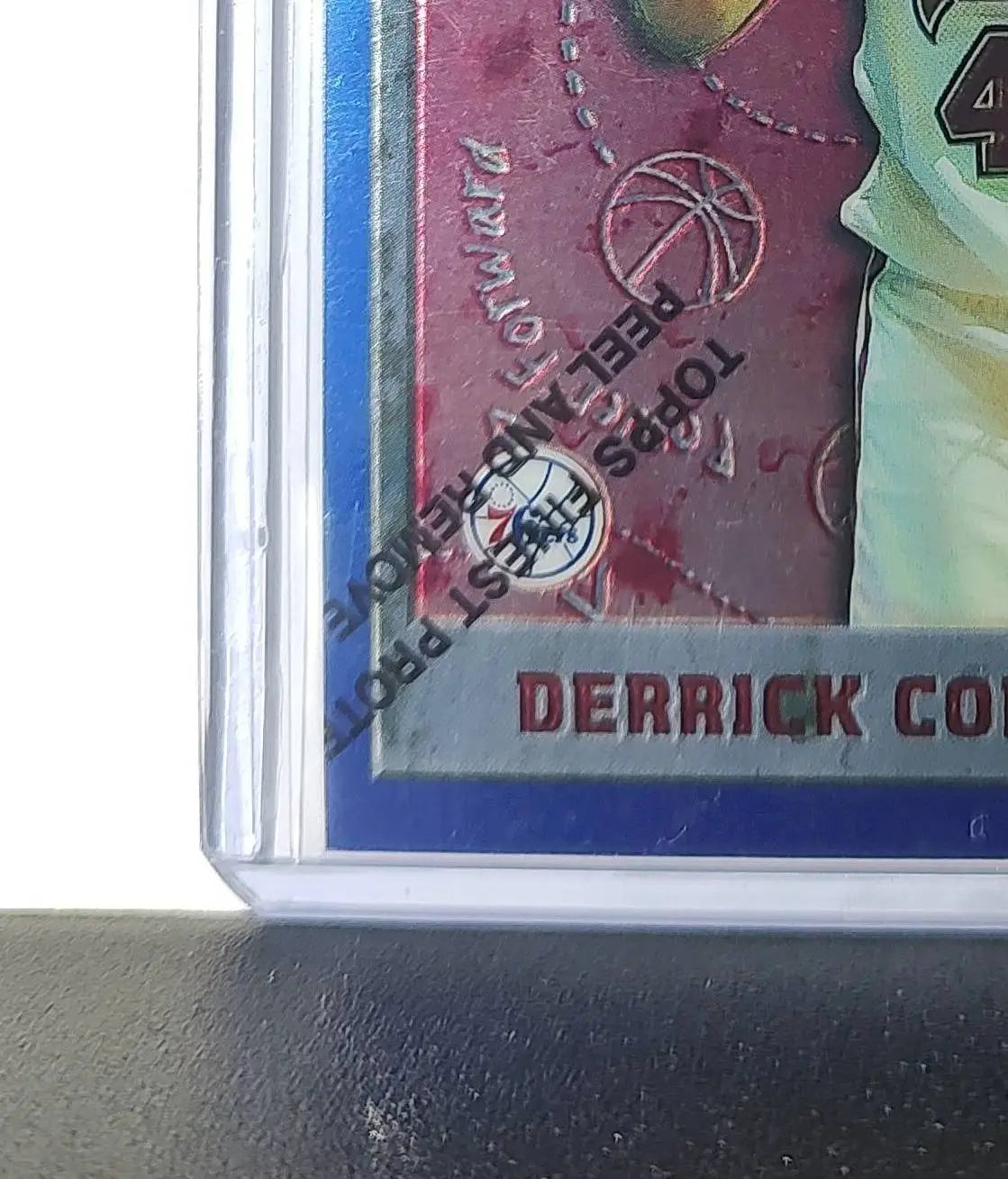 Derrick Coleman 1995-96 Topps Finest NBA #240 Card 76ers - Basketball Card Single