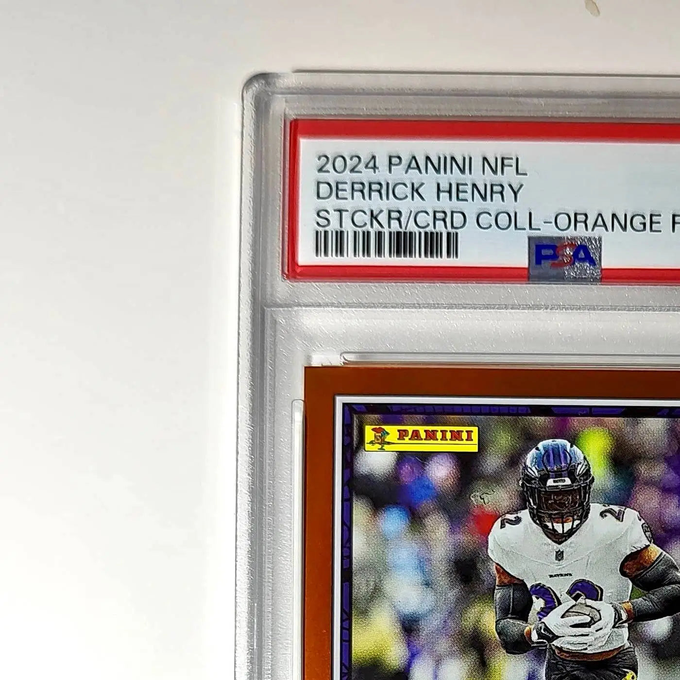 Derrick Henry 2024 Panini Sticker Collection 001/049 #63 Bronze Foil PSA 9 Mint
