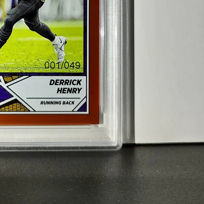 Derrick Henry 2024 Panini Sticker Collection 001/049 #63 Bronze Foil PSA 9 Mint