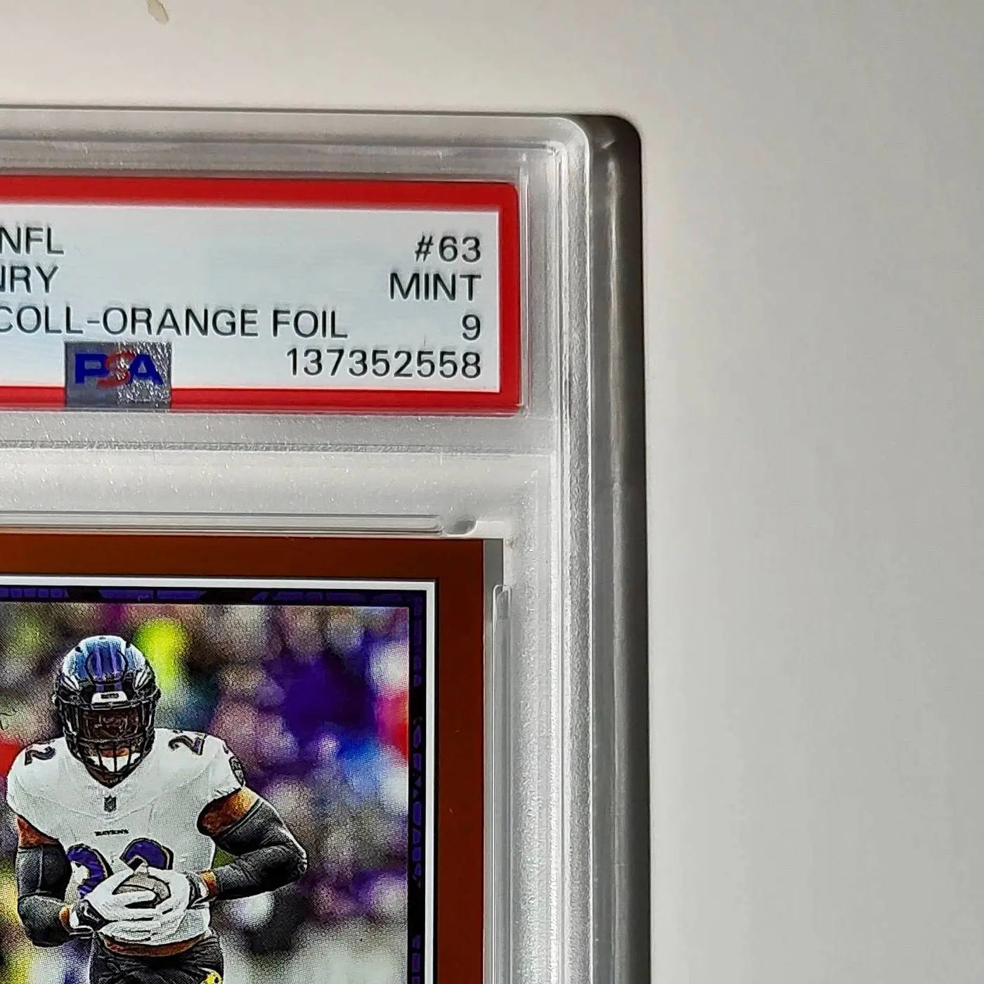 Derrick Henry 2024 Panini Sticker Collection 001/049 #63 Bronze Foil PSA 9 Mint