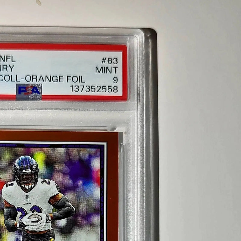 Derrick Henry 2024 Panini Sticker Collection 001/049 #63 Bronze Foil PSA 9 Mint