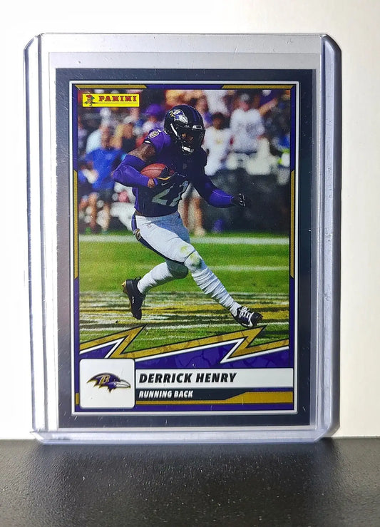 Derrick Henry 2025 Panini NFL #4 Foil Sticker Card Baltimore Ravens - Football Card Single