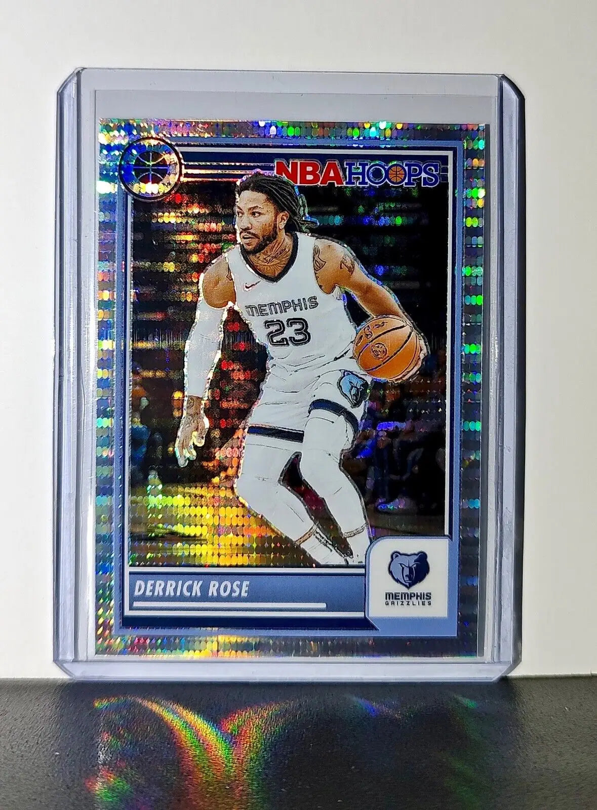 Derrick Rose 2023-24 Panini Premium NBA Hoops #72 Pulsar Prizm Grizzlies - Basketball Card Single