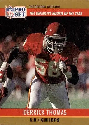 Derrick Thomas - 1990 Pro Set - #6 - Football - Football Card Single