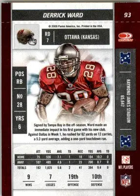 Derrick Ward - 2009 Playoff Contenders - #93 - Football - Football Card Single