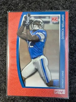Derrick Williams - 2009 Topps Unique - #158 - SN /799 RC Red Football - Football Card Single