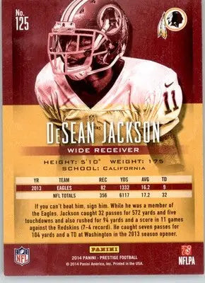 DeSean Jackson - 2014 Panini Prestige - #125 - Football - Football Card Single