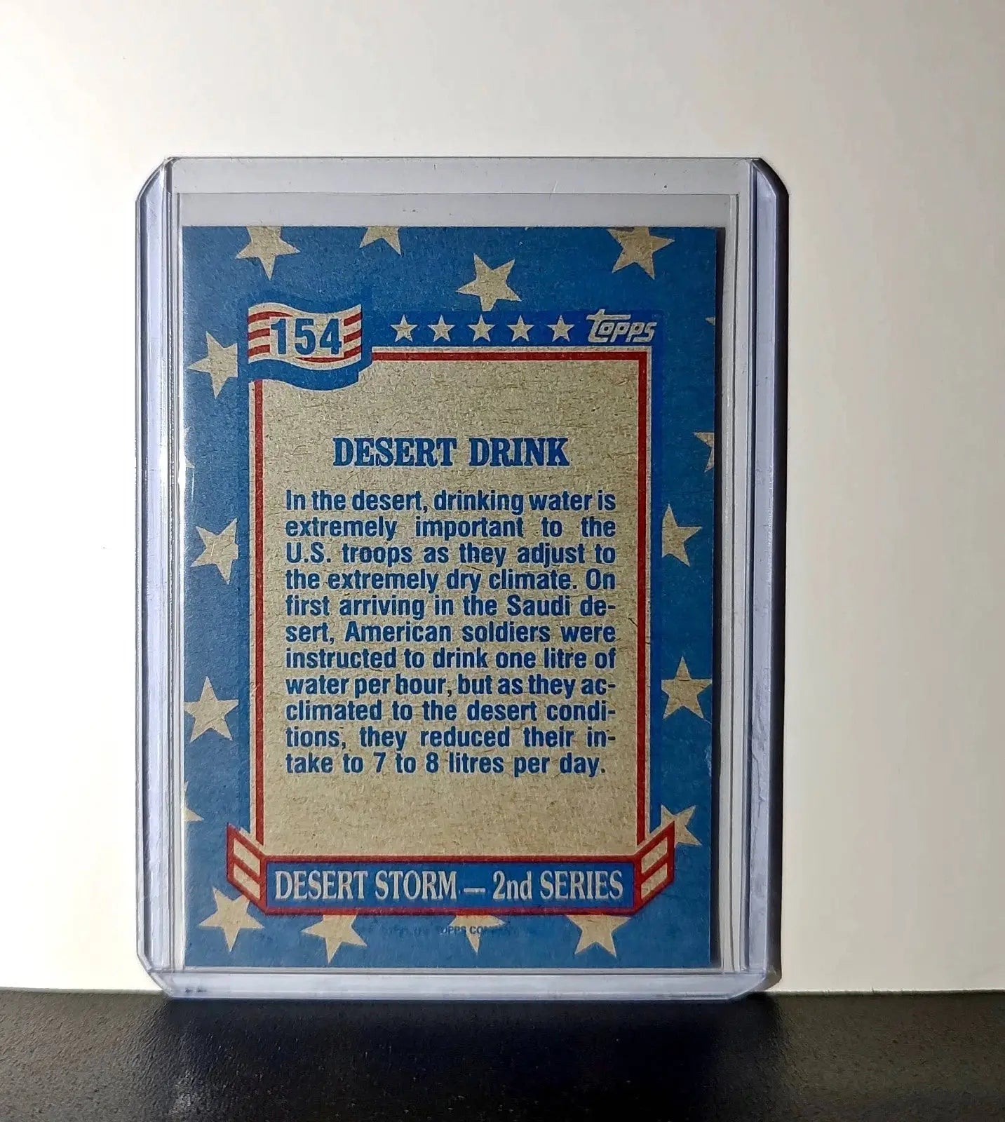 Desert Drink 1991 Topps Desert Storm #154 Card - Other