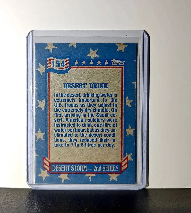 Desert Drink 1991 Topps Desert Storm #154 Card - Other