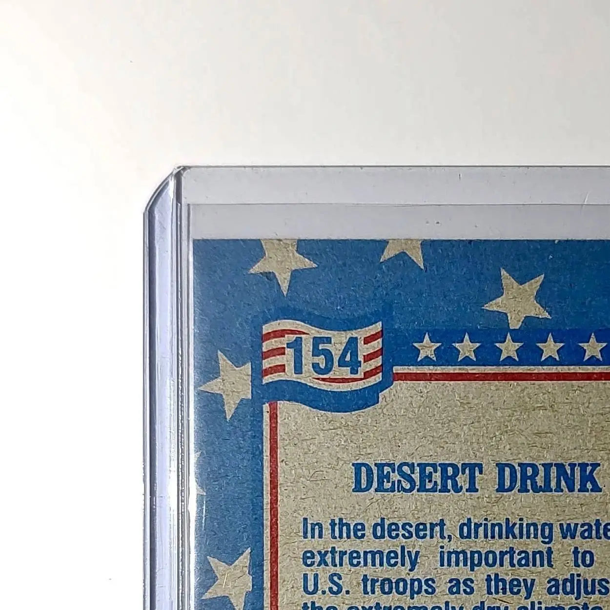 Desert Drink 1991 Topps Desert Storm #154 Card - Other