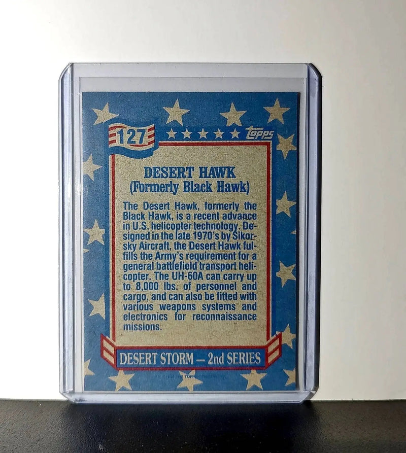 Desert Hawk 1991 Topps Desert Storm #127 Card